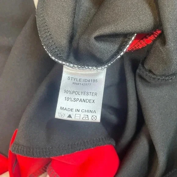 Iris Black casual dress with Side Red/White Stripe • Size Small - Picture 4 of 5